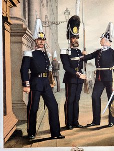 Den svenske gardes grenaderer, v.1890 af Unknown artist