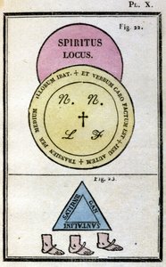 Grimoire af pave Honorius plejede at tilkalde dæmoner. Ed. af 1760 af Unknown artist