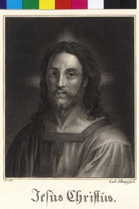 Halv længde Jesus Kristus af Unknown artist