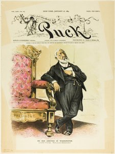 Han er ankommet til Washington, fra Puck af Unknown artist