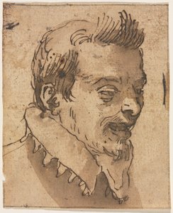 Hoved af en mand af Unknown artist