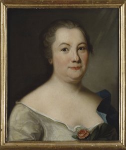 Hedvig Charlotta Nordenflycht, poetesse suedoise - Portræt af digteren Hedvig Charlotta Nordenflycht (1718-1763), Anonym . Olie på lærred. Mål: 47x40 cm. Nationalmuseet i Stockholm af Unknown artist