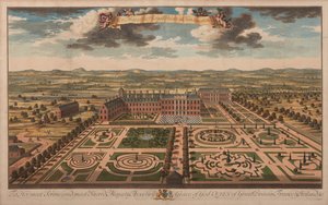 Hendes Majestæts kongelige palads i Kensington, ca. 1707-14 (tryk) af Unknown artist