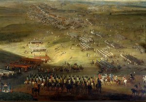 Holland War: Battle of Kokesberg (1677) kaldet også Kochersberg (i Alsace) Anonymt maleri af 1677. Chateau de Vaux le Viscount. af Unknown artist