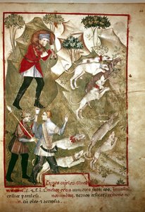 Jagt (miniature, 1300-tallet) af Unknown artist