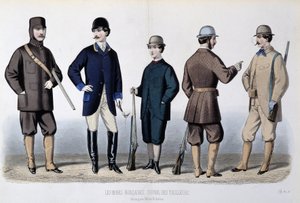 Jagtdragter, ""The Journal of tailors"" af Unknown artist