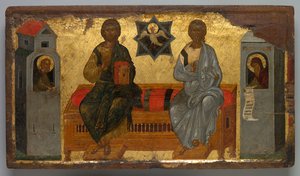 Ikon for Det Nye Testamentes Treenighed af Unknown artist