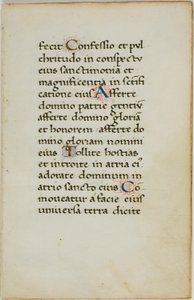 Illumineret manuskriptblad af Unknown artist