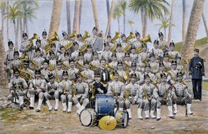Infanteriband i Republikken Ecuador i slutningen af det 19. århundrede. af Unknown artist