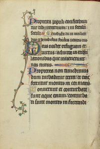 Indledende D: En mand, der omfavner Kristus på korset af Unknown artist