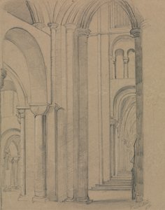 Interiør af Winchester Cathedral af Unknown artist