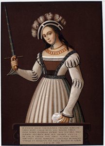 Jeanne la Maid, med et sværd - i "" Jeanne d
