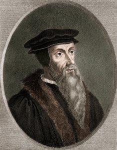 John Calvin - Jean Calvin 1509-1564 - gravering - 1800-tallet af Unknown artist