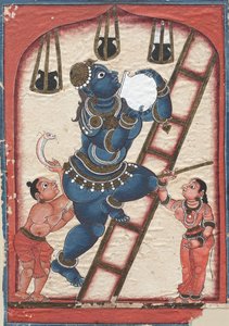 Krishna stjæler ostemasse af Unknown artist