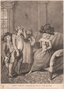 Lady Gorget rejser rekrutter til Cox Heath af Unknown artist