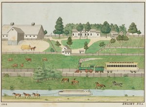 Landskab, Joliet, Illinois af Unknown artist