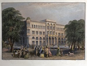 Leipzig, den centrale hal af Unknown artist