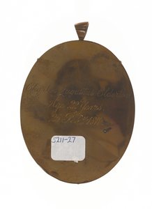 Løjtnant Charles Augustus Elderton (1789-1841), 9. Madras Native Infantry, 25. februar 1811 (miniature på elfenben) af Unknown artist