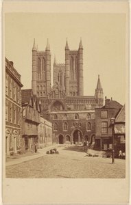 Lincoln-katedralen. af Unknown artist