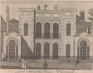 Lord Cathcarts hus, Whitehall; side 58 (bind 1) af Unknown artist