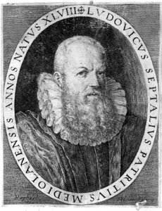 Ludovico Settala (1552 - 1633), italiensk læge i Pavia. af Unknown artist
