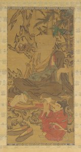 Luohan and Attendant af Unknown artist