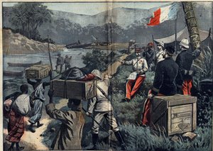 Marchand Mission in Africa (1896-1899): Ekspeditionen, der tog den øvre Nil i besiddelse i 1898. Lancering af den demonterbare damp "" le Faidherbe"" på M