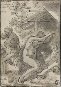 Maria Magdalene i ørkenen af Unknown artist