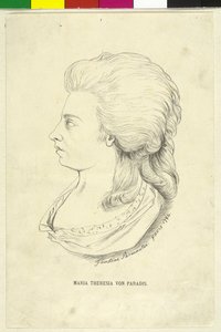 Mary Theresia von Paradis af Unknown artist
