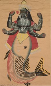 Mor, Fish Avatar af Vishnu af Unknown artist