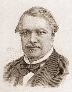 Medlemmer af Academy Francaise i 1895: portræt af Leon Say (1826-1896), fransk økonom og politiker. af Unknown artist