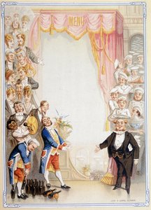 Menu tom - kromolitografi, slutningen af 1800-tallet af Unknown artist
