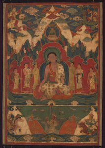 Milarepa på Kailash-bjerget af Unknown artist