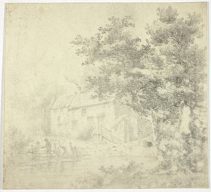 Mølle (recto); Træ (omvendt) af Unknown artist