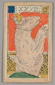 Minchiate (Tarot) spillekort af Unknown artist