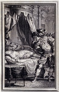 Mona Lisa - i ""Fortællinger og noveller på vers"" af Jean La Fontaine. 1762. af Unknown artist