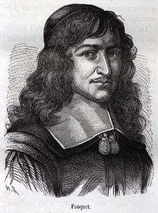 Nicolas Fouquet (1615 - 1680), fransk statsmand. Gravering fra "" L