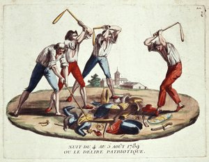 Night of 4-5 August 1789, or patriotic delirium, late 18th centurydani af Unknown artist