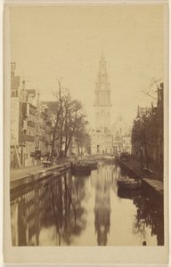 Den gamle kirke, Amsterdam af Unknown artist