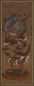 En af de tolv devaer: Fu-ten (<em>Vayu</em>) af Unknown artist