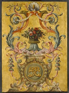 Et malet panel af Unknown artist