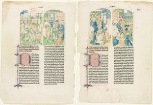 Åbningssider fra Valerius Maximus mindeværdige fakta og ordsprog af Unknown artist
