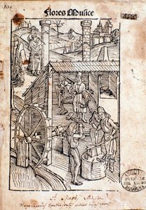 Side fra Flore Musices, Study on Gregorian Chant af Hugo von Reutlingen af Unknown artist