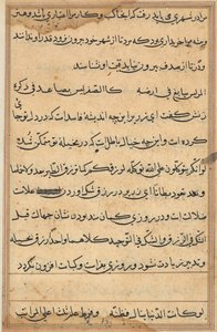 Side fra Tales of a Parrot (Tuti-nama): tekstside af Unknown artist