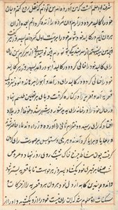 Side fra Tales of a Parrot (Tuti-nama): tekstside af Unknown artist