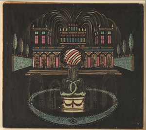 Palads og springvand af Unknown artist