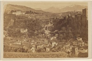 [Panoramaudsigt omkring Alhambra]. af Unknown artist