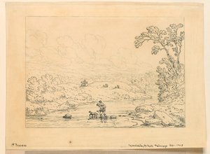 Pastoral Scene, 1. proces af Unknown artist