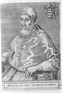 Paul IV (1476 - 1559). af Unknown artist