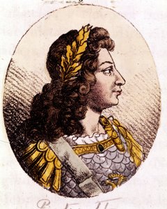 Peter II (1715 til 1730). Kejser af Rusland (1727-1730). Stik fra begyndelsen af 1800-tallet af Unknown artist